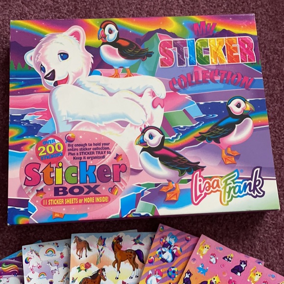 Lisa Frank | Accessories | Lisa Frank Roary Polar Bear Puffins Sticker ...